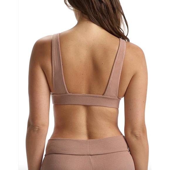 NEW COMMANDO luxury rib bralette in mushroom - Picture 2 of 2